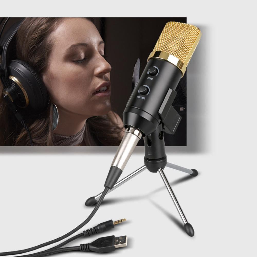 Microfoon Verstelbare Sound Volume Ruisonderdrukking Condensor Ktv Audio Studio Opname Microfoon MK-F100TL