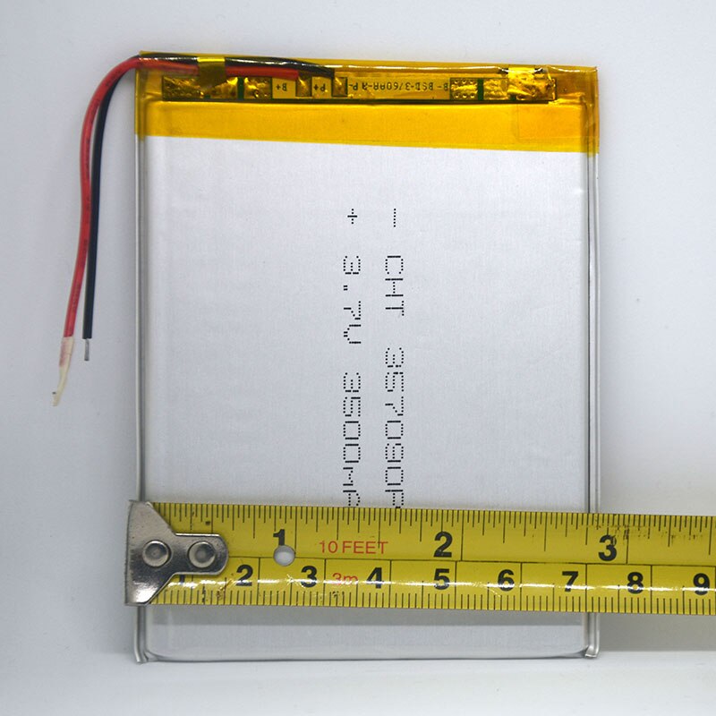 7 tommer tablet universal batteripakke 3.7v 3500 mah polymer lithium batteri til archos arnova 7i g3 + værktøjstilbehør skruetrækker