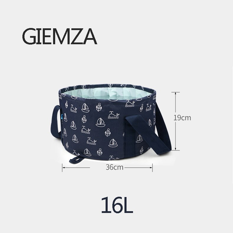 GIEMZA Folding Ice Bucket Bags Large BBQ Container Beer Champagne Outdoor Safe Accessories Blue Pink Water Pot
