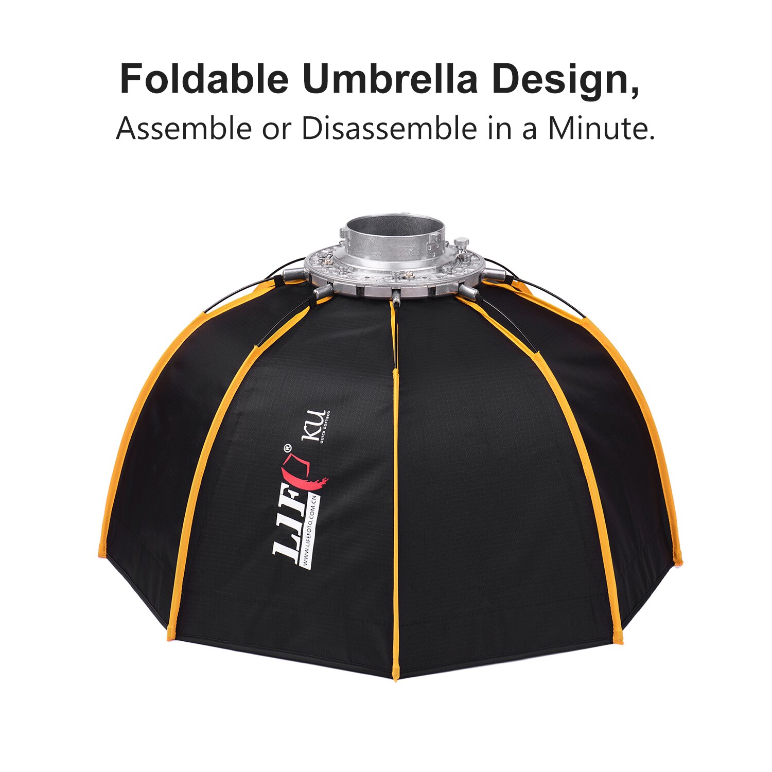 LIF-Caja suave Octagonal de 60cm, Softbox portátil para exteriores con bolsa de transporte, modificadores de iluminación para Flash Speedlite de estudio