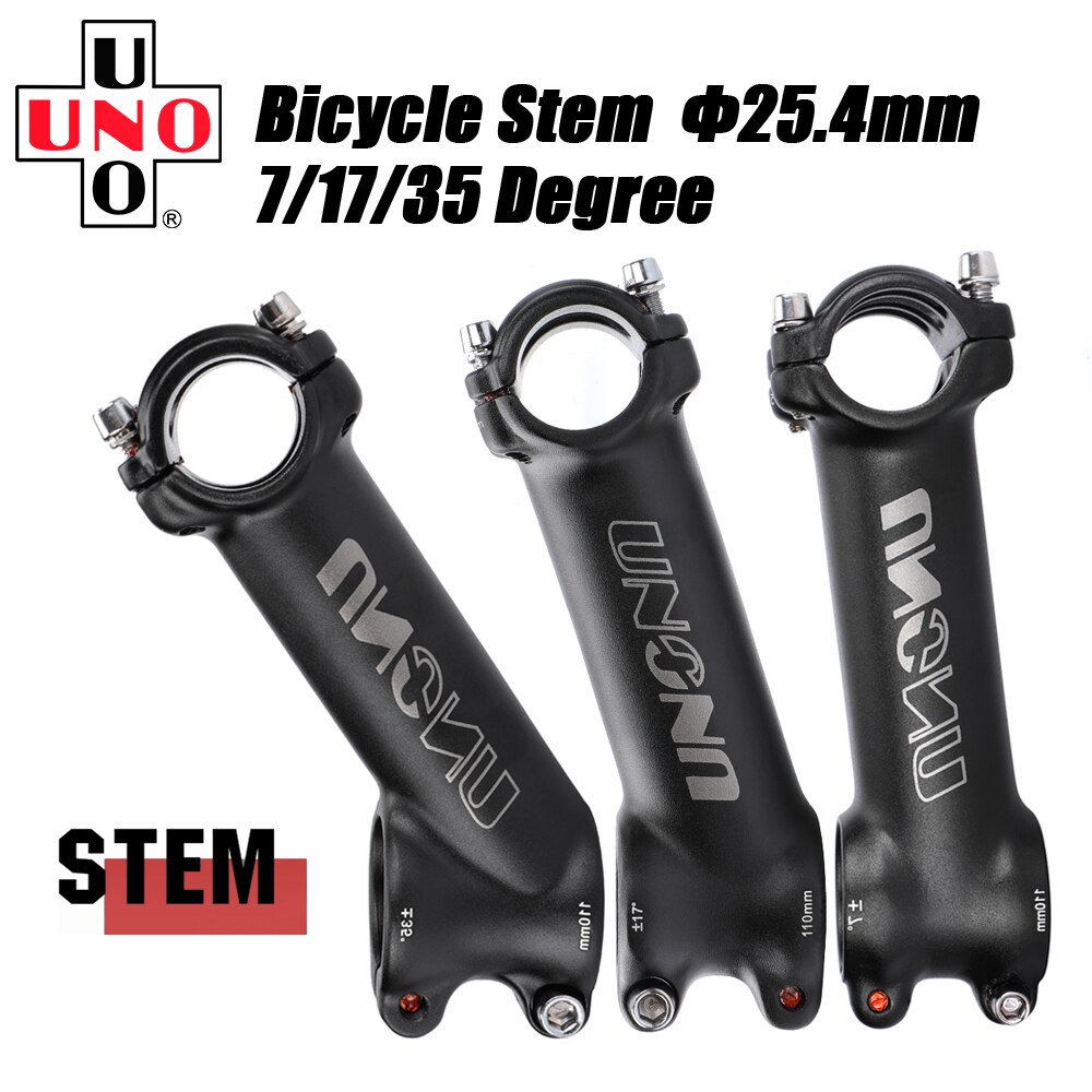 UNO 25,4 mm Vorbau MTB Fahrradlenker Vorbau 7 17 35 Grad Ultraleicht MTB Energie Fahrrad Tisch Berg Straße Fahrradlenker Vorbau