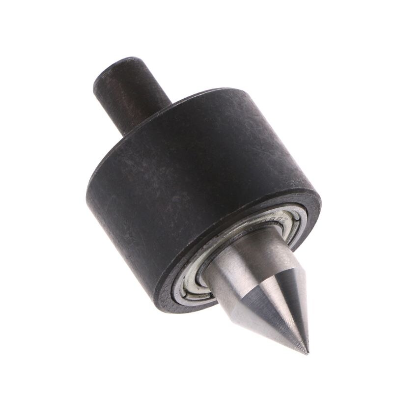 1pc live center head för svarvmaskin roterande center 6mm shank diy tillbehör för mini svarv