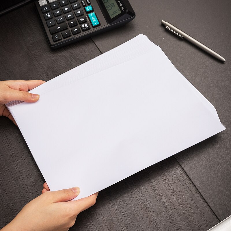 Deli 100pcs/pack A4 Printing Paper Multi-function Copy White Drawing paper 70g Draft Student Thickened White Office Supplies
