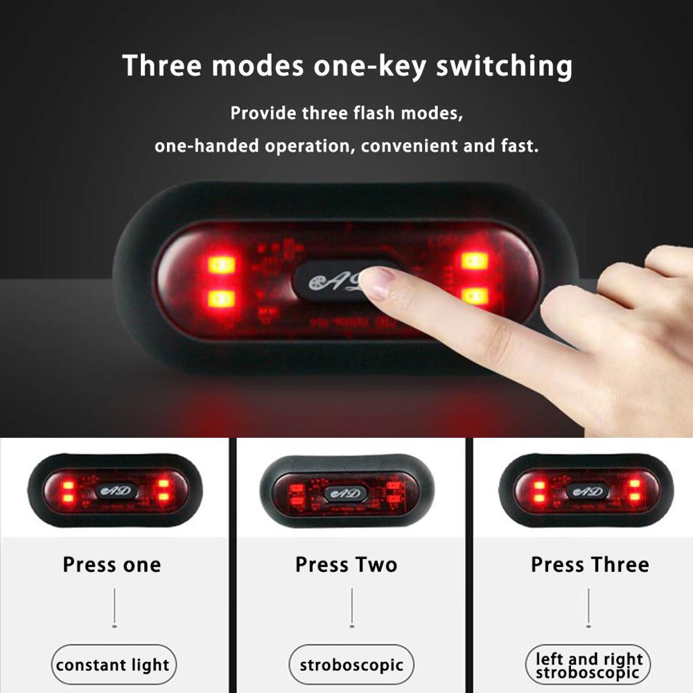 Gpcross Motorhelm Nacht Veiligheid Signaal Waarschuwingslampje Fiets Led Achterlicht Achterlicht Achterlicht Oplaadbare Waterdichte Led