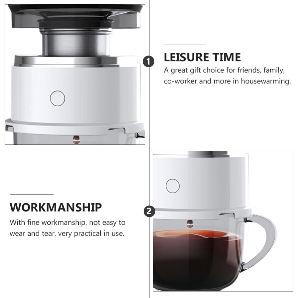 1 Set Drip Coffee Maker Drip Coffee Pot Coffee Brewer Manual Maker (Battery)