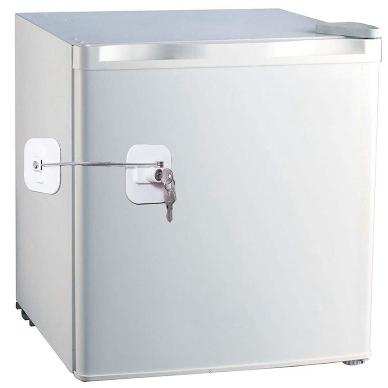 Kühlschrank Schloss, Kühlschrank Schlösser, Gefrierschrank Schloss mit Schlüssel für Art Sicherheit, Schlösser zu Sperren Kühlschrank und Schränke-1Pack