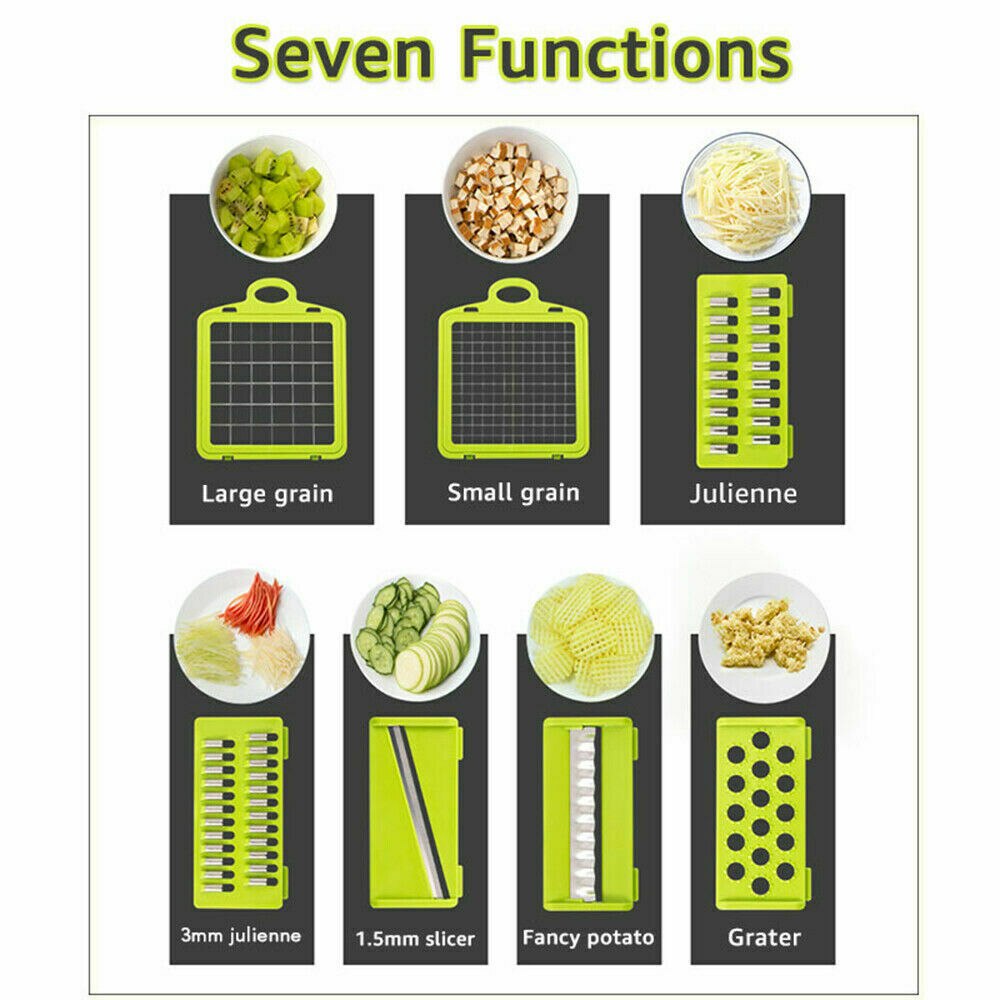 7 in1 mat grønnsaker frukt skreller cutter slicer dicer choppers mandoline slicer frukt cutter gulrot rasp grønnsak slicer