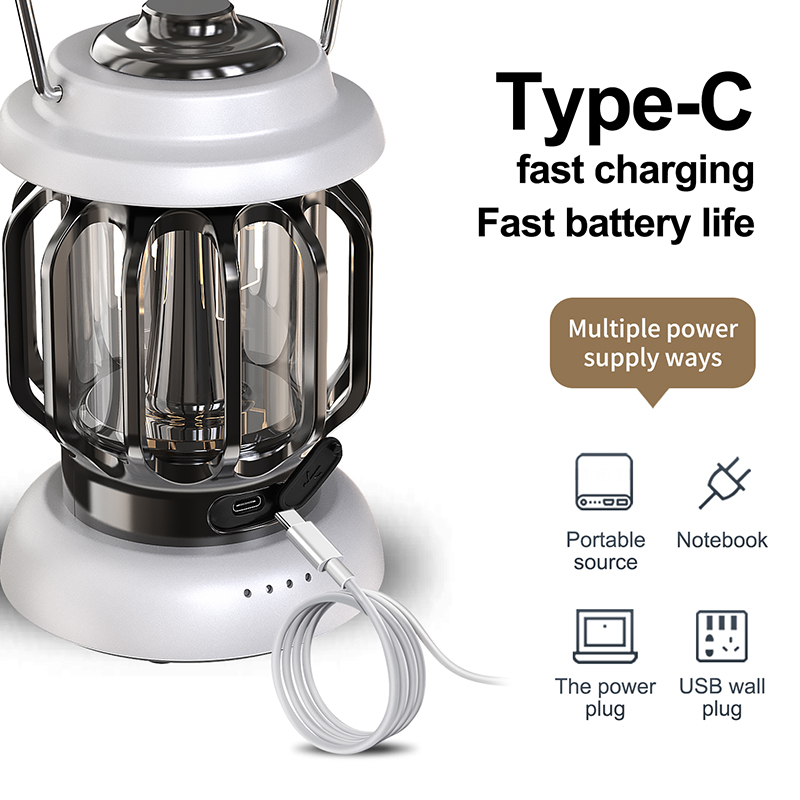 retro turystyczna latarnia zewnętrzna metalowa dekoracyjna wodoodporna lampa stołowa akumulator ciepły biały wystrój latarnia robić ścieżki ogrodowej