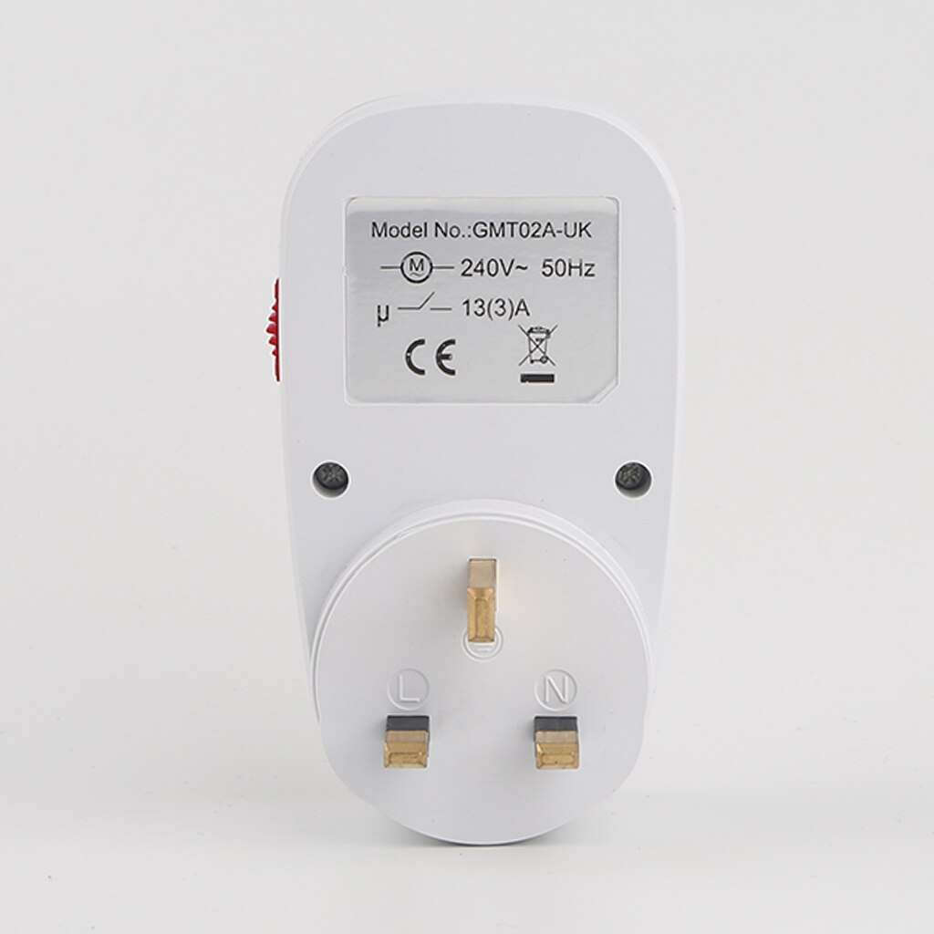 Home Interval Clock, Mechanical Timer, UK Wall Plug Socket, 24H Control Switch,