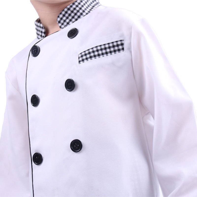 Halloween enfants carnaval cuisine Chef uniforme enfants cuisine cuisson restauration jeu de rôle Costume scène fête Service alimentaire vêtements