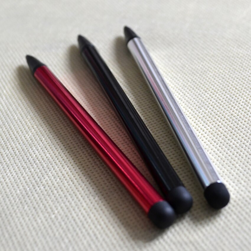Capacitive Stylus Pen, Silicone &amp; Hard Plastic Tip 2 in 1 Touch Screens Stylus Pen for Mobile Phones, Handwriting Pads, Tablets