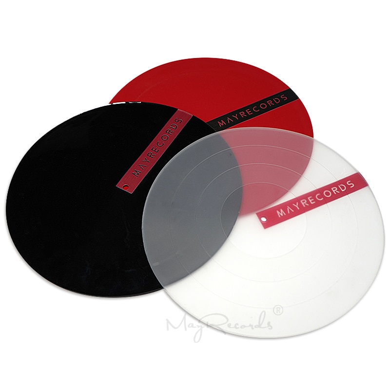 Brand 12'' LP Anti-vibration Silicone Pad Rubber LP Slip Mat for Phonograph Turntable Vinyl Thickness 3MM Flat Soft LP Mat