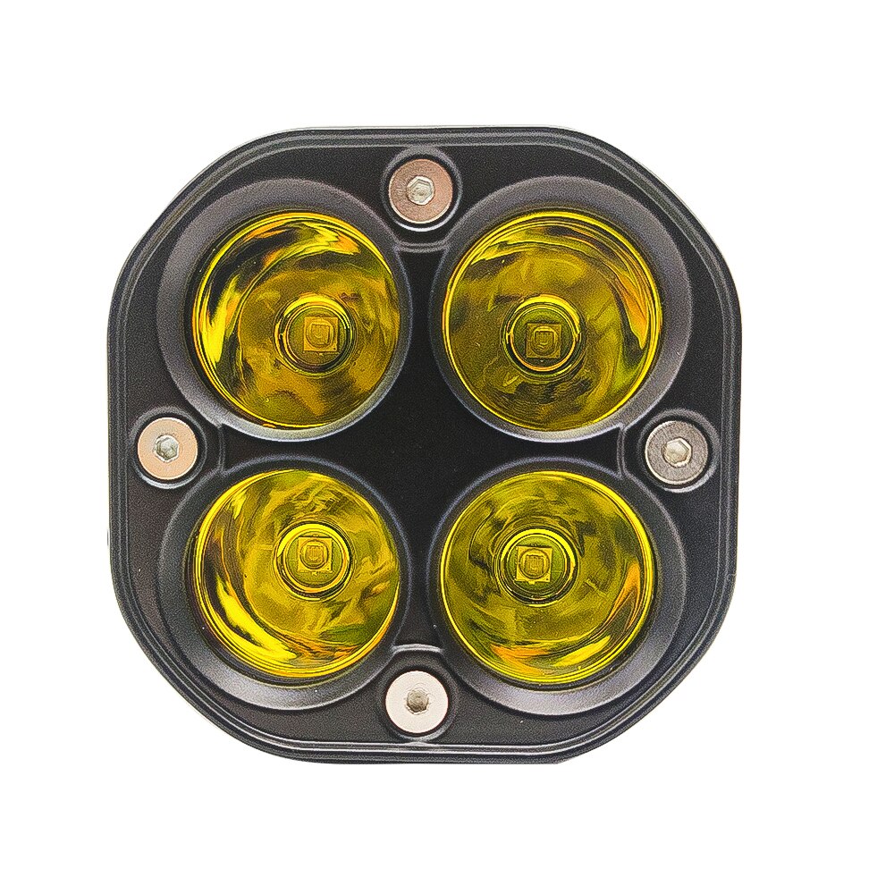 1 stuk 3 inch led-autowerklamp voor offroad-trucks, led-spot, 4wd witte en gele mistlampen op auto's, led-looplichten voor auto's