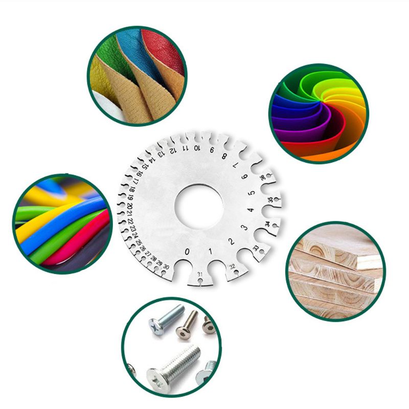 Thickness Measures American Wire Gauge Round Cable Sheet Stainless Steel SWG Wire Gage Standard Thickness Metal Gauge