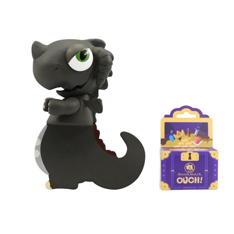 3D Stereo Bookmark Cute Cartoon Animal Marker Kawaii Cat Panda Bookmark Of Pages Kids School Stationery Supplies: Black Dragon