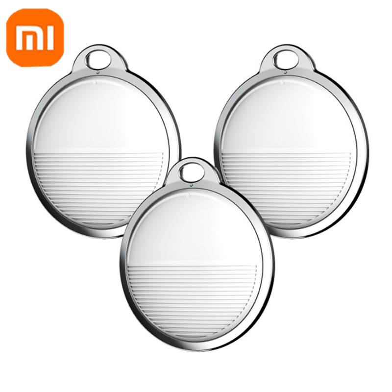XIAOMI Smart Airtag Bluetooth GPS Draagbare Tracker Werk met Apple Vind Mijn APP Air Tag Tracker Locator Huisdier Key Finder voor IOS: Zilver
