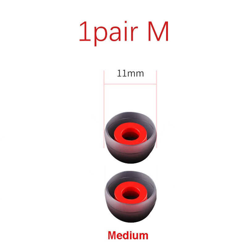 4.0 Mm (L M S) siliconen Oorkussens Voor In-Ear Hoofdtelefoon Siliconen Oordopjes/Oor Mouw Headset Accessoires: 1pair M