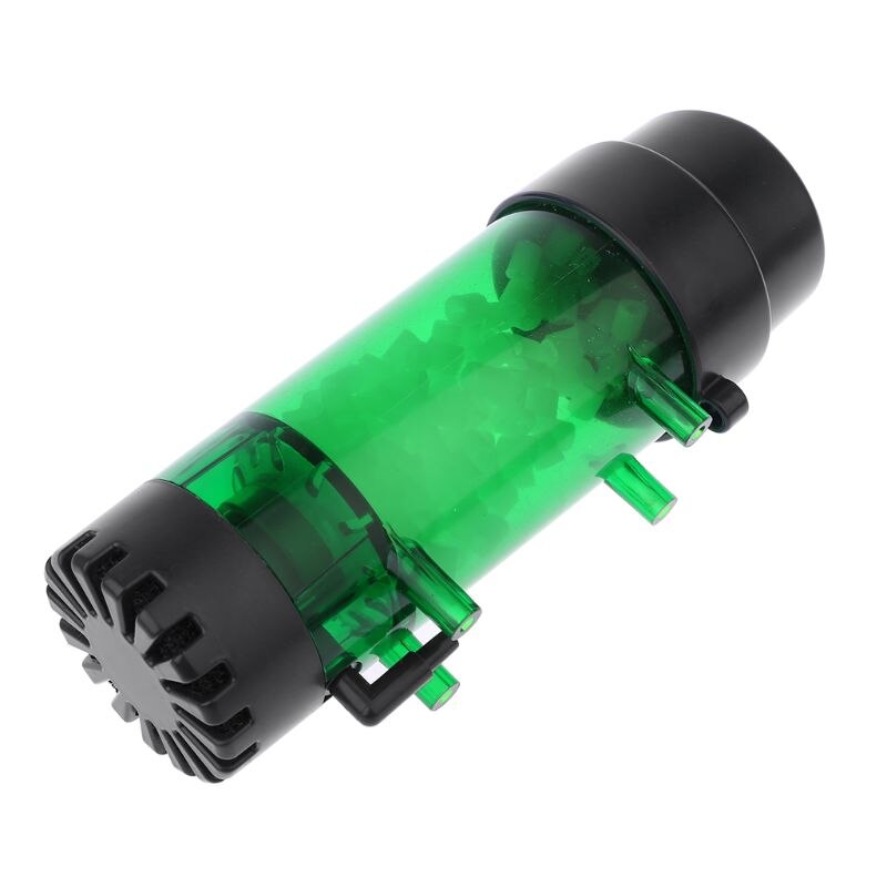 D08D Aquarium Fluidized Moving Bed Filter Bubble Bio Media Filter Fish Tank Sponge Filter With Sucker