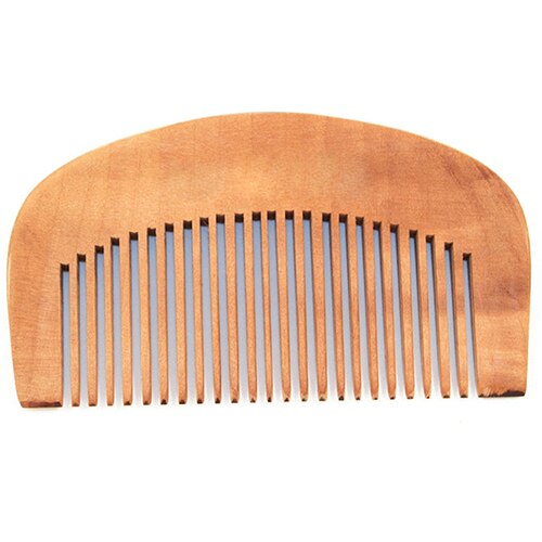 Hair Health Care Natural Peach Wood Comb Close Teeth Anti-Static Head Massage