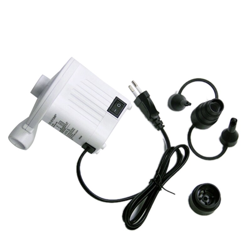 AC220V Electric Air Pump Inflate Deflate Pump for Airbed Boat Inflatable Pool Compression Bag Air Mattress-EU Plug