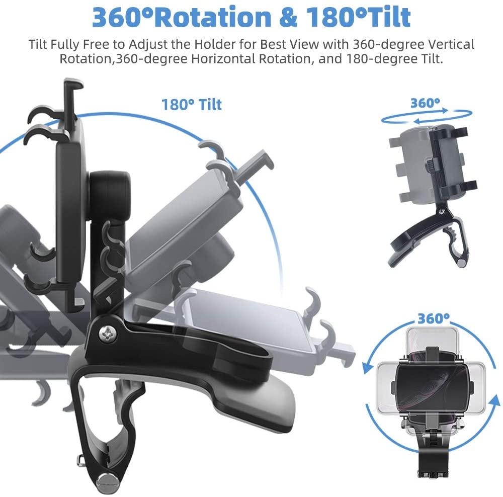Car Vent Multi-functional Mobile Phone Holder Car Air Outlet Holder Interior Dashboard Rearview Mirror Car Navigation Support