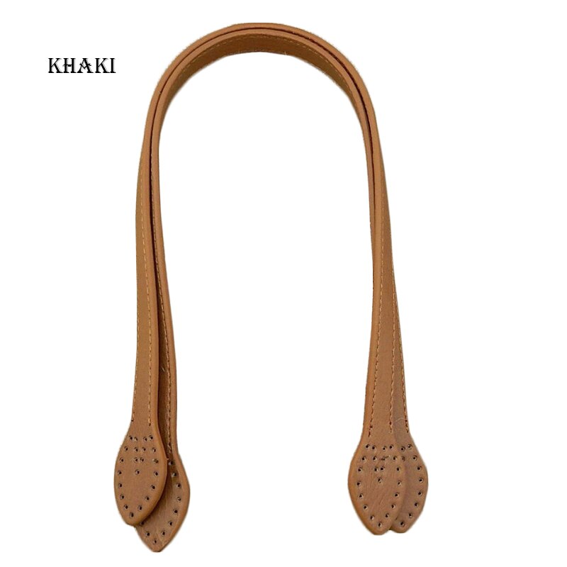 PU Leather Handles Durable Shoulder Bags Detachable Belt Women Leaf Handle Straps DIY Handmade Replacement Handbag Strap 2*61cm