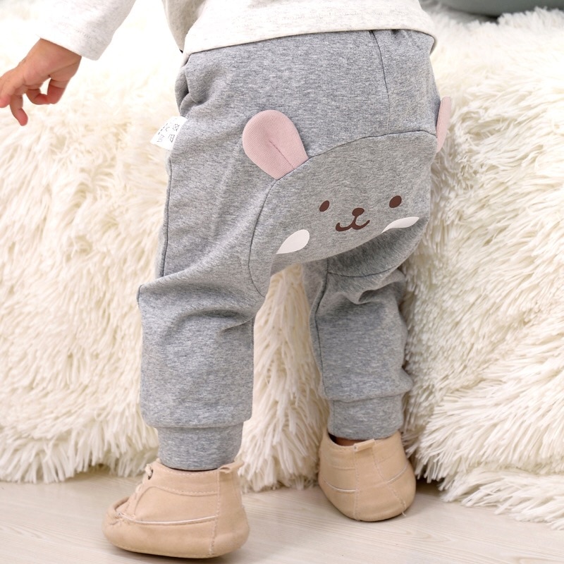 Pantalon pour bébé garçon et fille | Pantalon décontracté, tenue tendance pour enfants de dessin animé, 3 couleurs, 95% coton