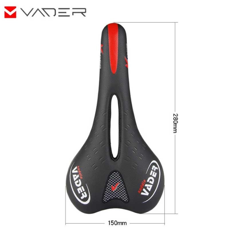 Banco de ciclismo vader branco e preto, banco de bicicleta para estrada mtb, mulheres e homens à prova d'água, couro pu confortável