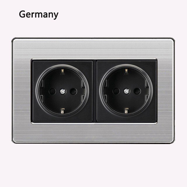86 typ LED gelegentliche punkt schalter spiegel acryl haushalt edelstahl gebürstet Tafel 1/2/3/4 Gang 1 Weg 2 Weg schalter: 146 Deutschland