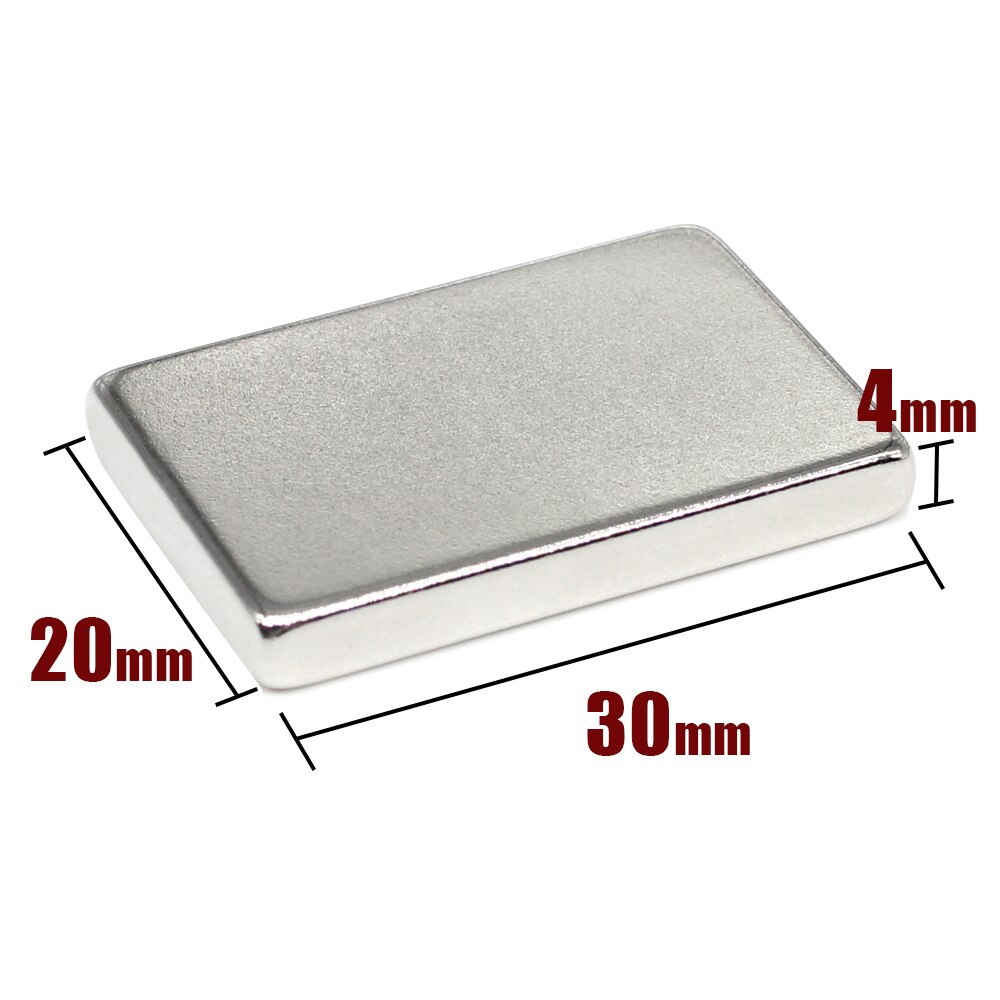 2/5/10/15/20/30Stck 30x20x4mm Starke Suche Magnet Blatt N35 Block Rechteckigen dauerhaft Neodym Magnet 30x20x4 30*20*4mm