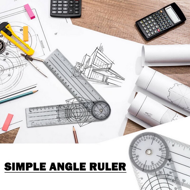 Multi-Ruler Angle Spinal Ruler 360 Degree Rotatable Goniometer Angle Spinal Ruler Measuring Tool Spinals Goniometer Protractors
