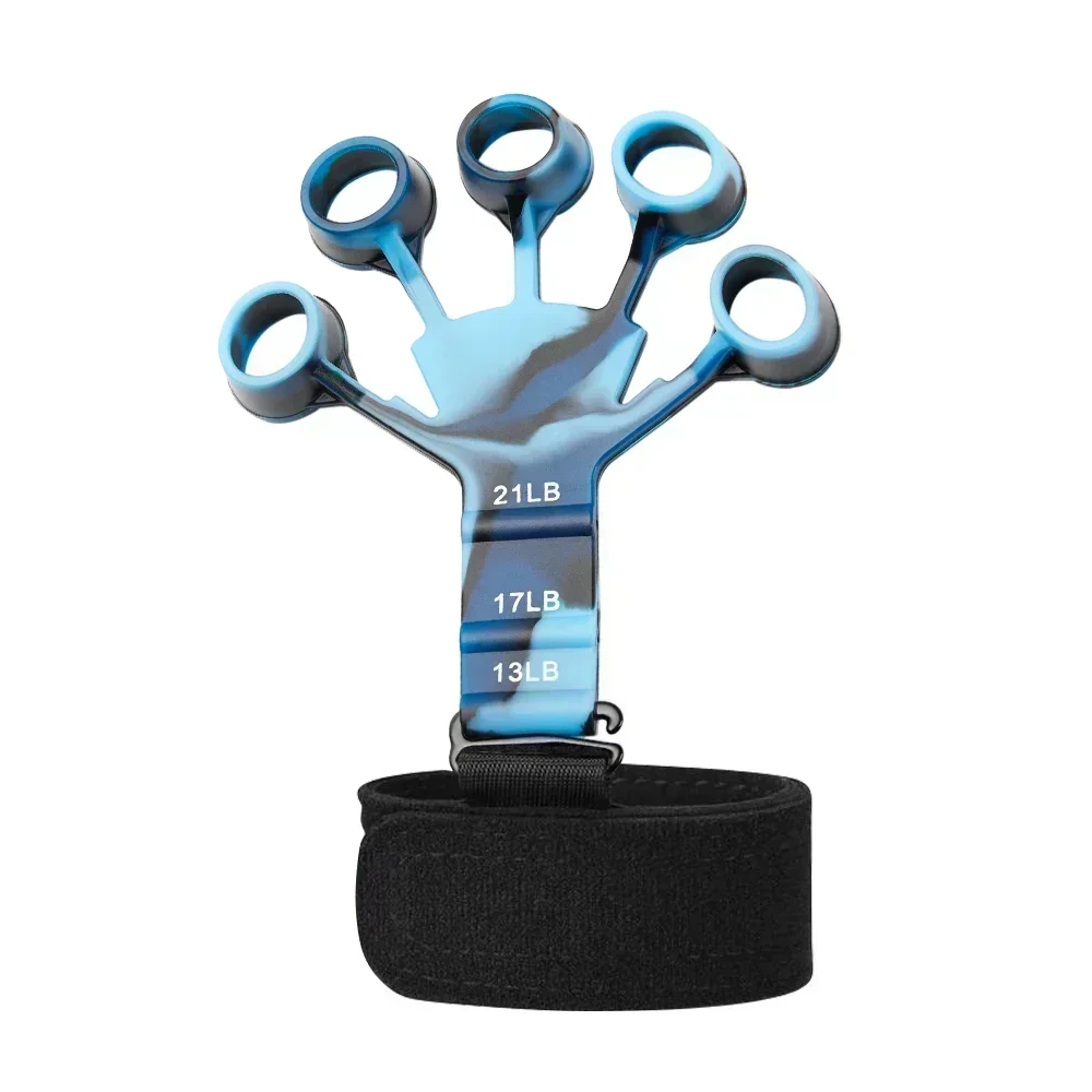 Entrenamiento y ejercicio 6 resistencia expansor de mano agarre de dedo deporte gimnasio accesorios de entrenamiento entrenamiento y ejercicio Gripster Fitness: Beige