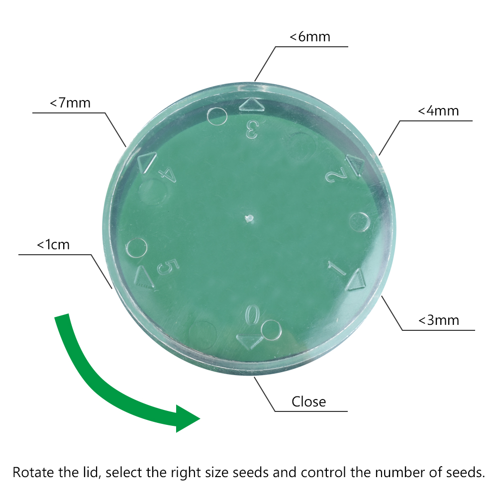 Seed Sower Garden Plant Seed Spreaders Dispenser Adjustable 5 Gears Planter Seeder Hand Flower Seeds Planter Gardening Tool