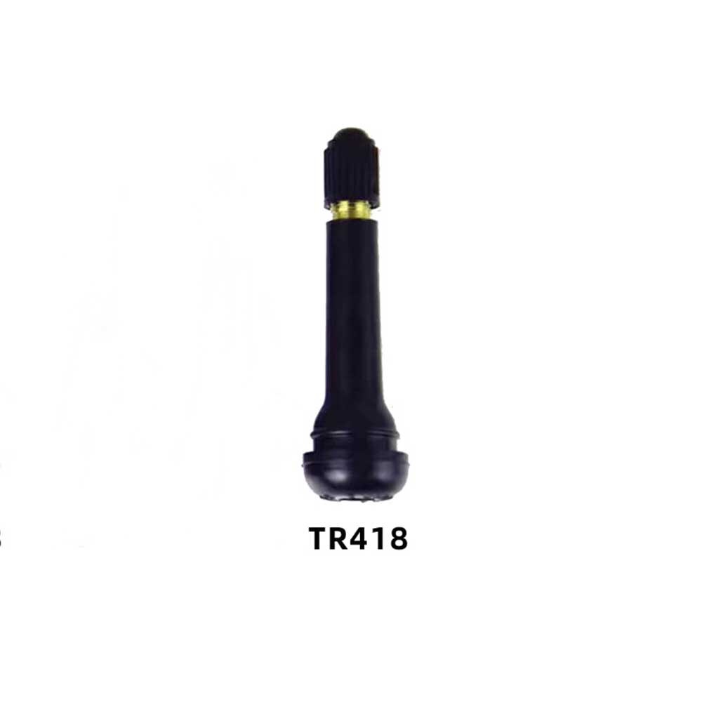 Tiges de Valve de pneu sans chambre à Air TR412 413 414 415 418, tige de Valve de pneu sans chambre à Air en caoutchouc et en cuivre à pression pour automobile et Moto, 10 pièces: TR418