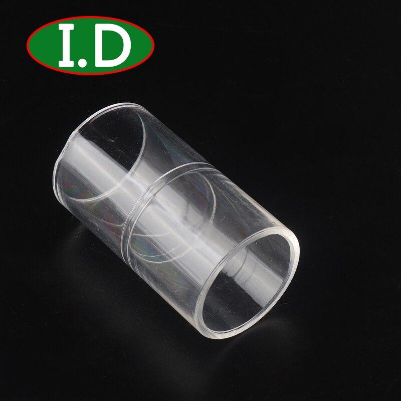 2pcs I.D 16/20/25/32mm Acrylic Pipe Connector Transparent Acrylic Joint Aquarium Fish Tank Glass Tube Fittings Accessories: 32mm / Straight Connector