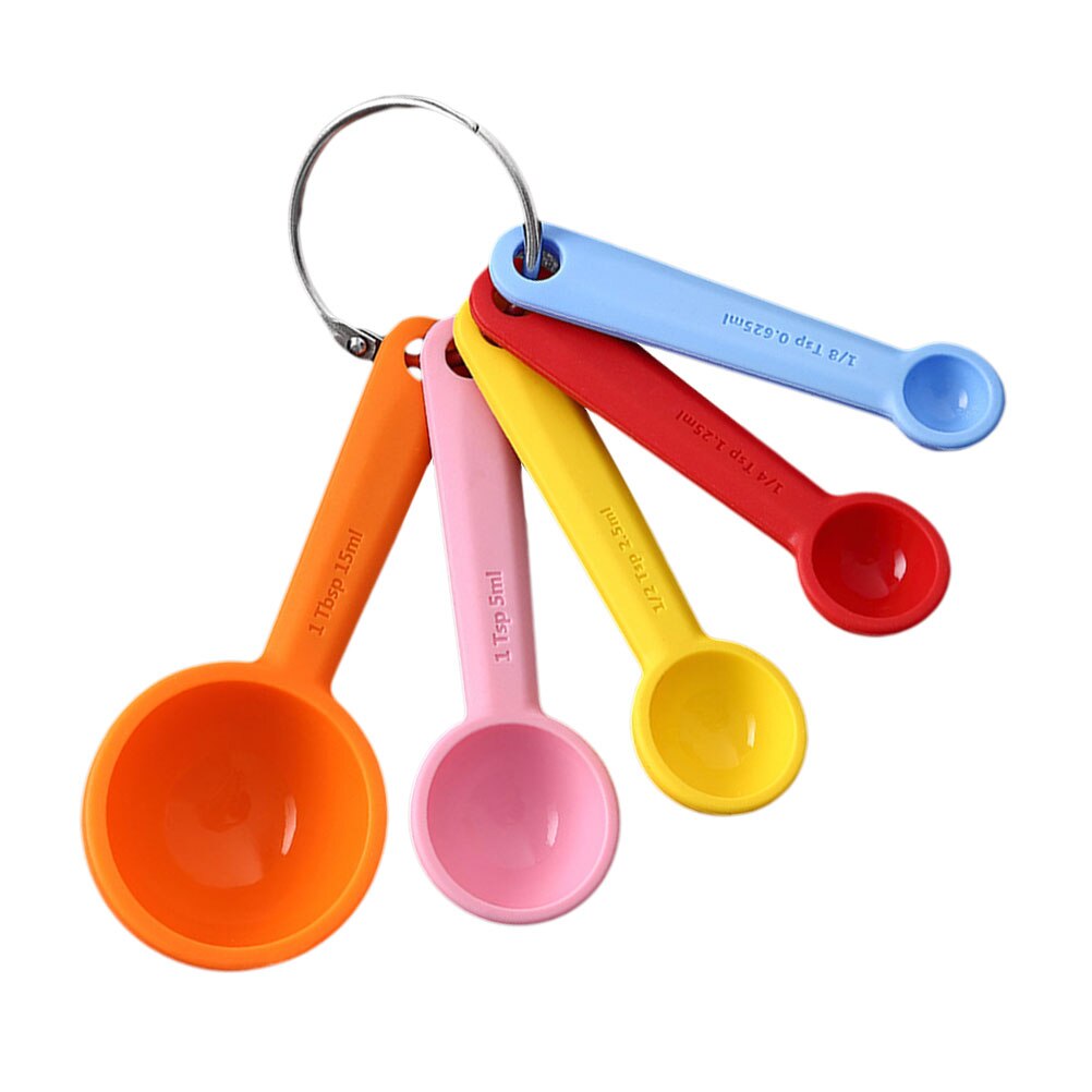 5 Pcs Baking Measuring Scoops Practical Measuring Scoop Silicone Measuring Spoons