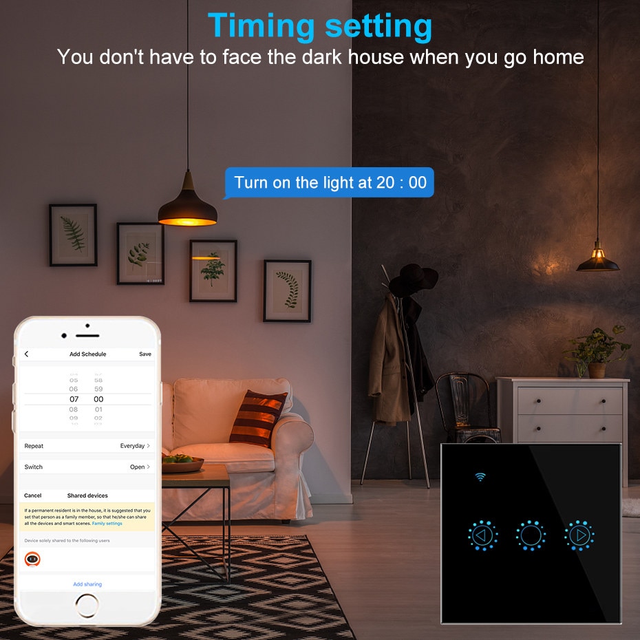 Tuya smart life led himmenninkytkin wifi älykäs valo kosketuskytkin himmennys yhteensopiva alexa google home himmennettävä 110v 220v us eu uk