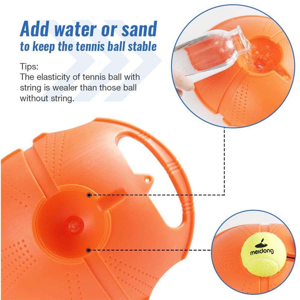 Tennis Training Device with Ball Single Training Device Practice Self-Duty Tennis Self-learning Rebound Device Sparsring Device