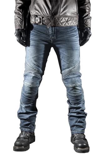 Mode Broek Motorfiets MX Dirt Bike Mountain Fiets Fietsen Broek Casual Jeans Met Pads: Blue / Xxxl