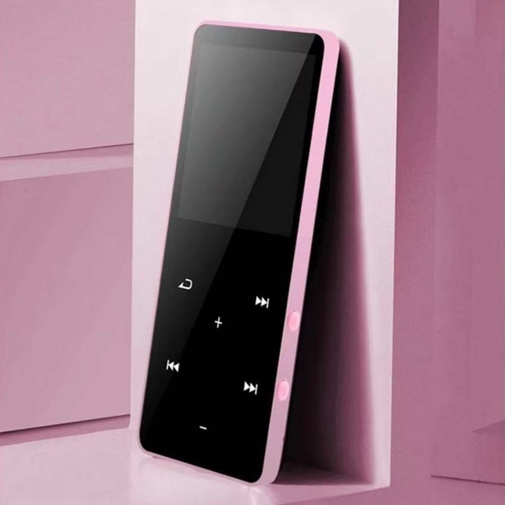 Mp4 Spieler Bluetooth Mp3 Mp4 Musik Spieler tragbar Mp4 Medien Schlank Mit 1,8 Zoll berühren Tasten Fm Radio Video Hifi mp4 8/16gb: Rosa / 8GB