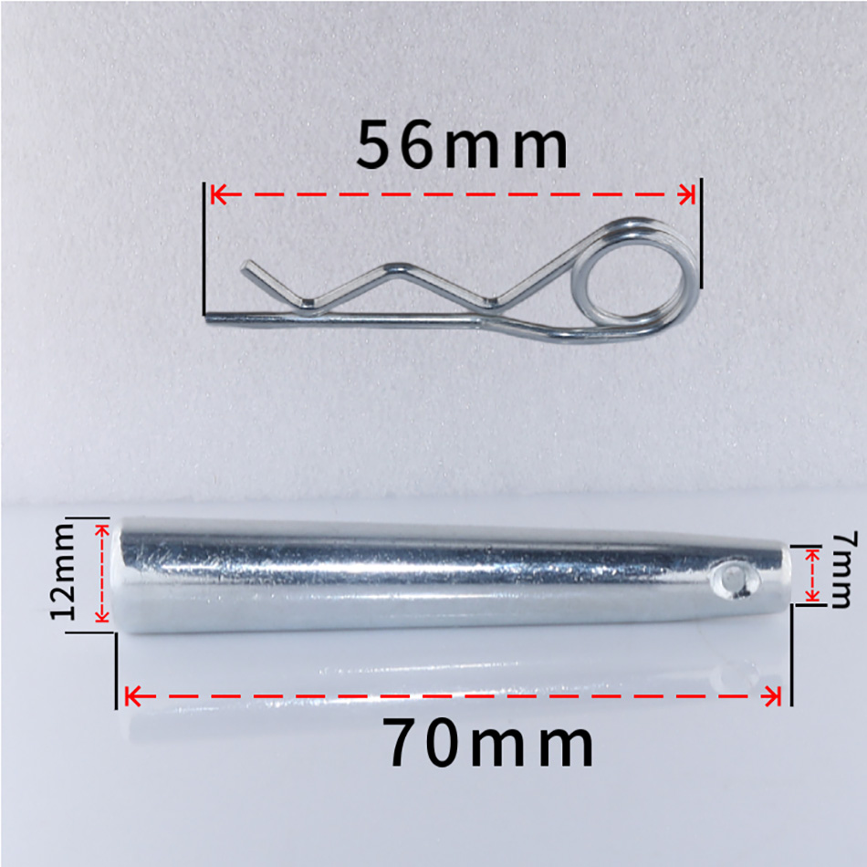 Konisk pinne til scenebrakett til fagverk, tilkoblingstilbehør til scenelysramme, pinne 8.8 klasse gjeting, r-pinne med posisjoneringshull