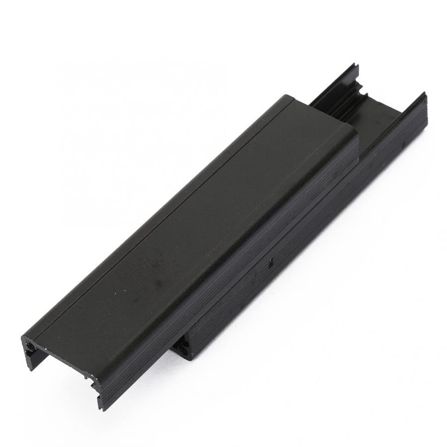 Black 25*25*100mm Aluminum Enclosure PCB Instrument Shell Electronic Cooling Box