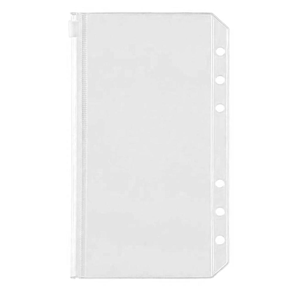 A5/a6/a7 3 pçs solta folha anel binder pasta solta folha saco pasta bolsos convenientes para 6-anel caderno impermeável proteger