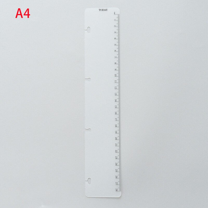 4Pcs 112 Gaten Reparatie Losse Blad Papier Sticker, Bindmiddel Gat Ringen Reparatie Stickers. Herstellen Gat: A4 ruler