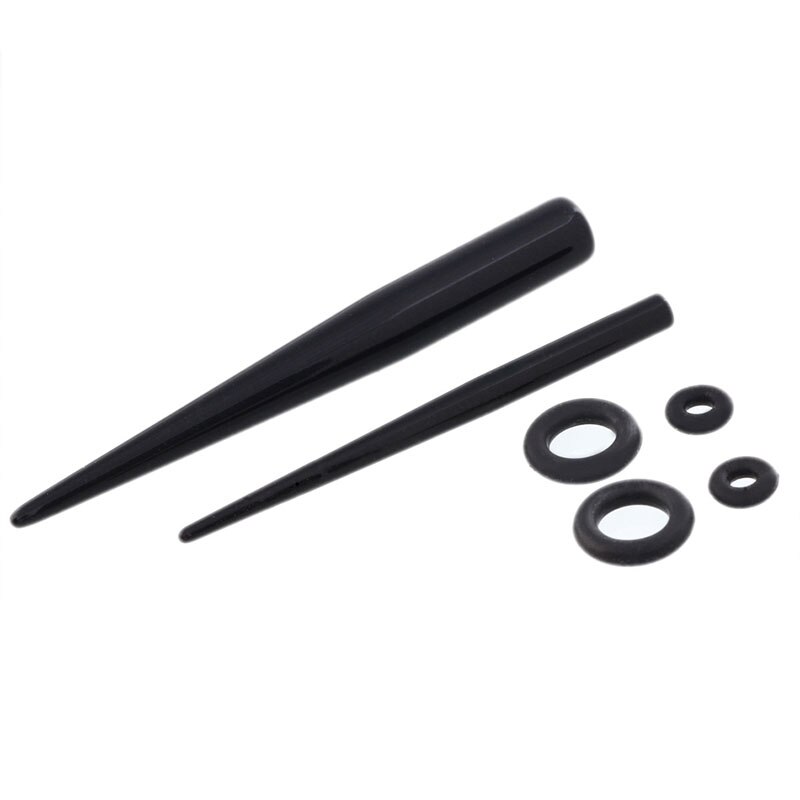 Expansores Oreja Piercing Oor Body Sieraden Brancard Uitbreidingen Dilations Oor Gauge Tapers Stekkers Met Siliconen Ring 1.6Mm-16mm