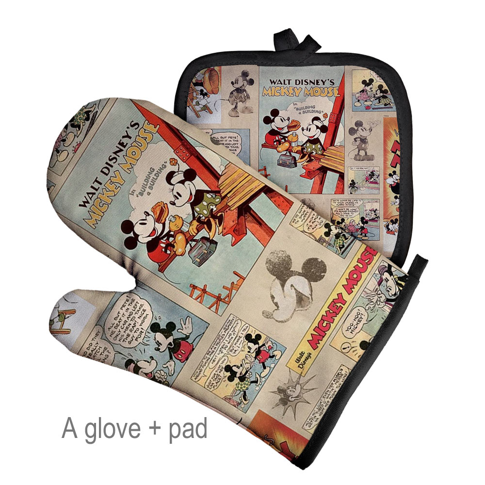Bageisoleringshandsker til grill eller køkken mikroovn handske grydelap polyester ovnhandsker og grydelapper pad: No6