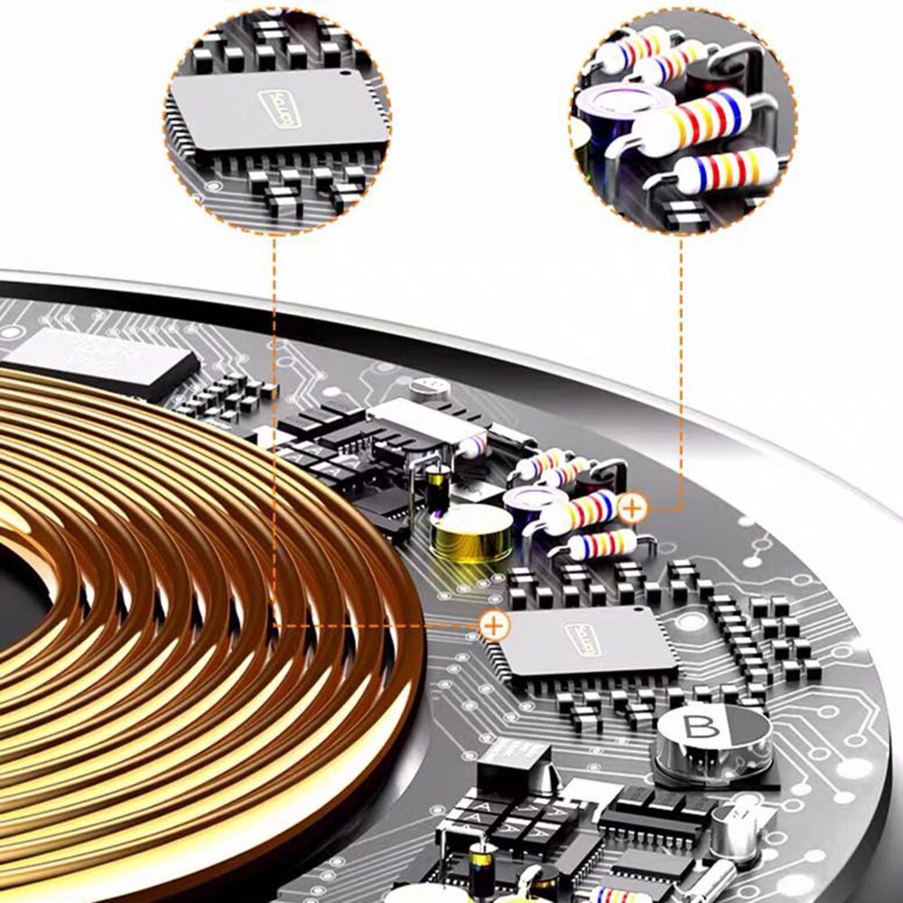 Ladegerät Drahtlose Ladegerät 10W Schnelle Ladung Auto Schwarz ABS Für Tesla model3
