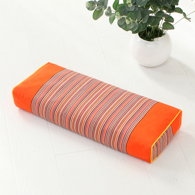 Coarse Buckwheat Hull Pillow Core Bedding Cervical Health Pillow Protect Body Cervical Spine Comfortable Pillow Single Adult: Orange