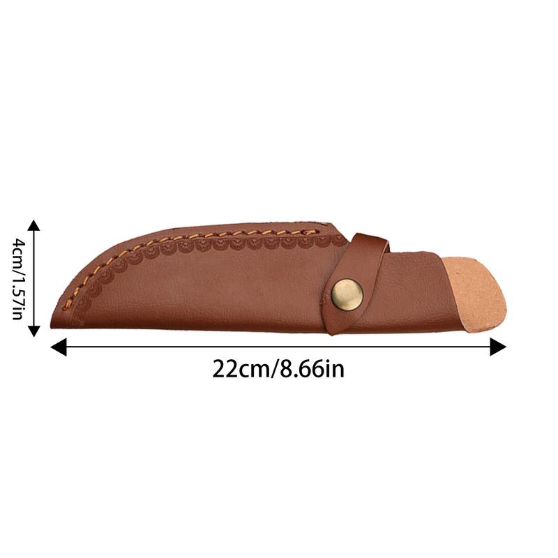 Knife Protective Cover Leather Sheath Belt Knife Sheath With Waist Belt Buckle Pocket Multi-function Tool