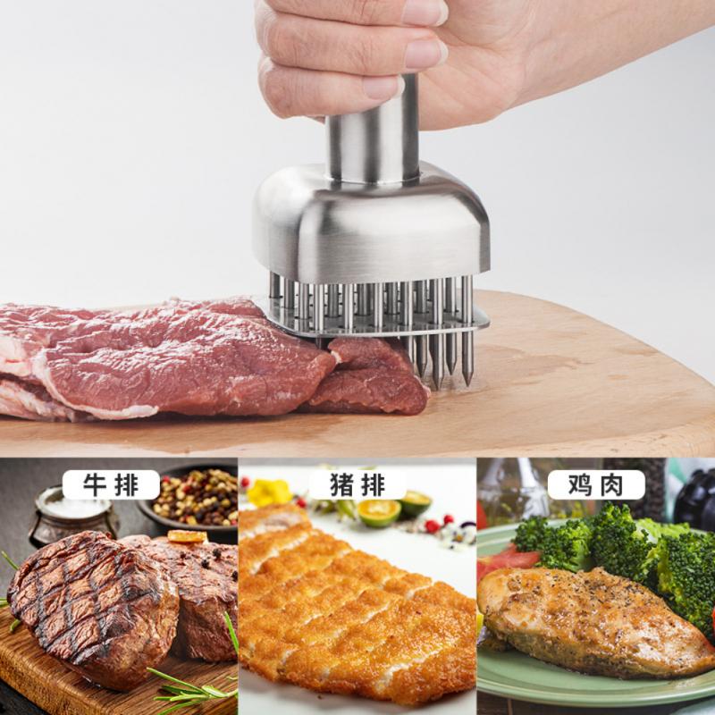 1PC Profession Meat Pork Chop Meat Tenderizer Needle With Stainless Steel Kitchen Tools Cooking Accessories